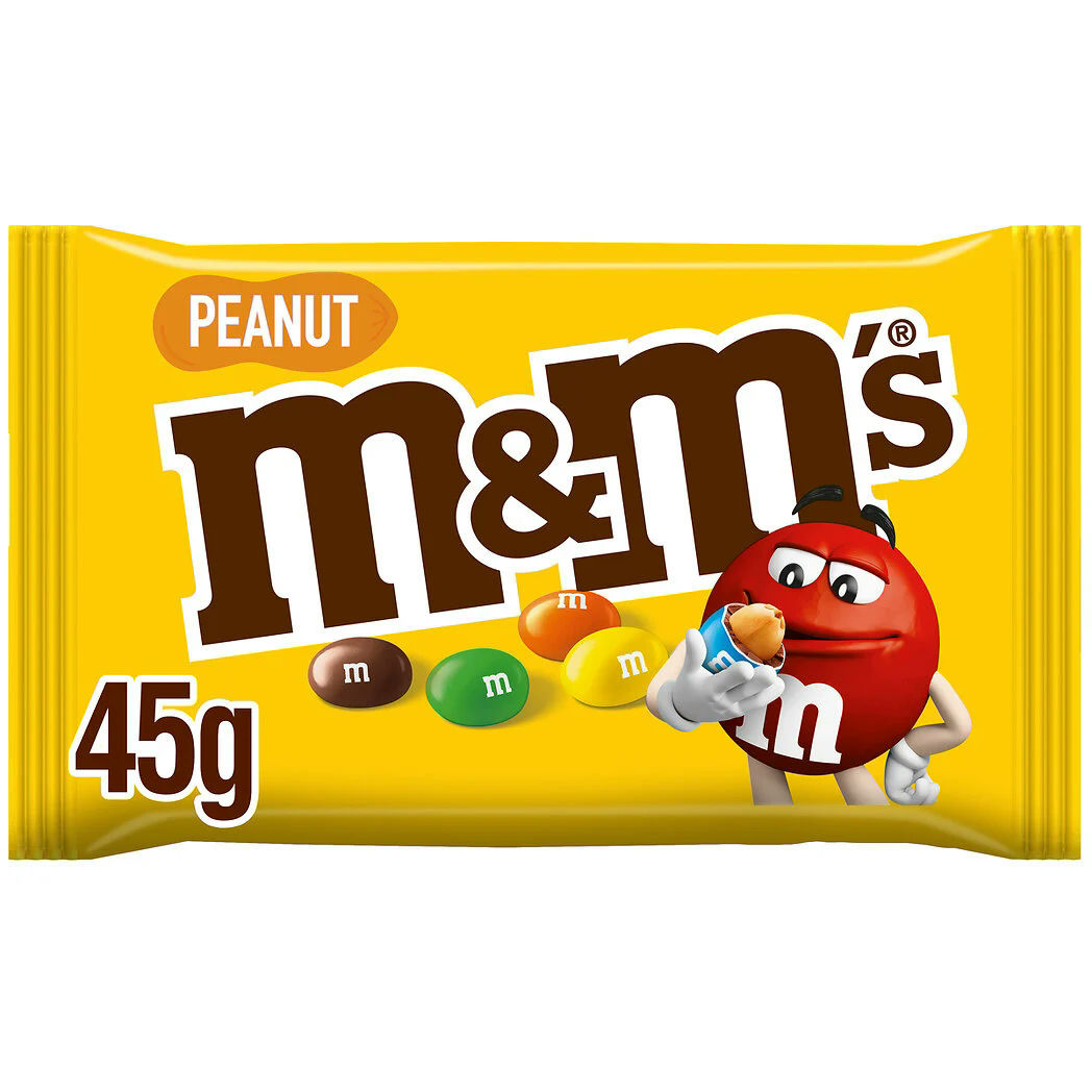 M&M&rsquo;s Bonbons chocolat au lait et cacahuètes – 45g