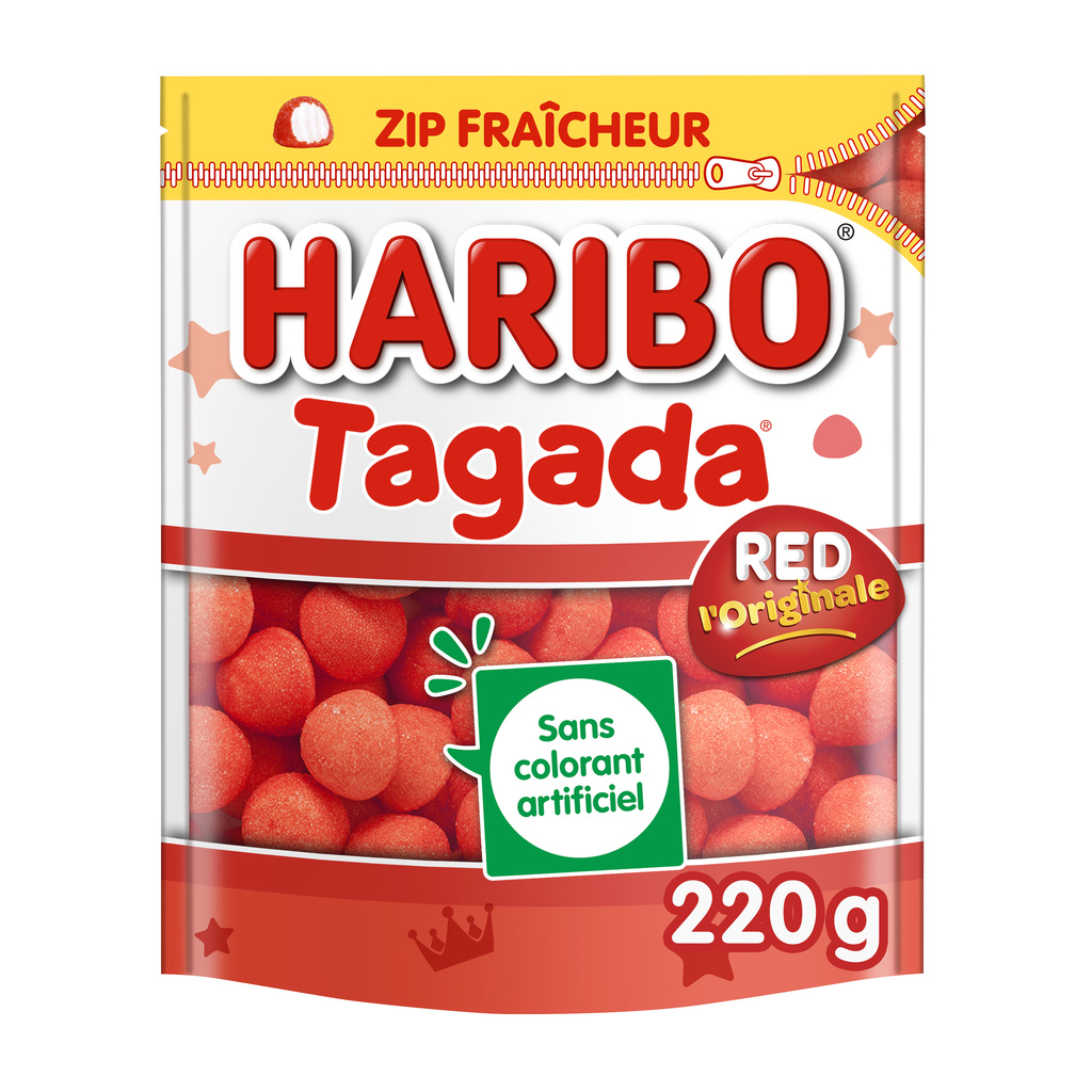 Haribo Tagada (sans gélatine)  – 220g