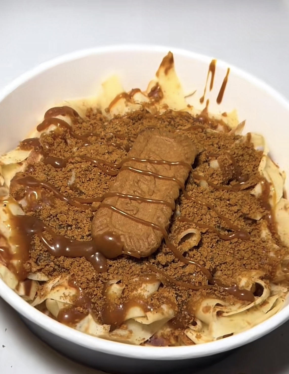Tagliatelles de crêpes spéculoos