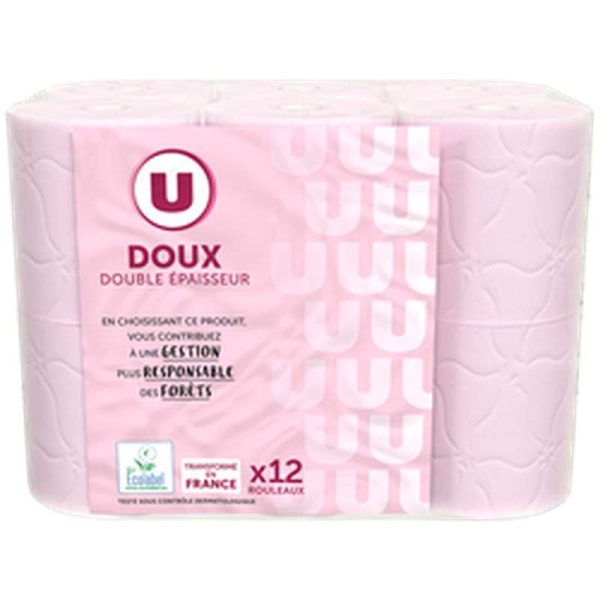Papier WC U DOUX Double épaisseur x12